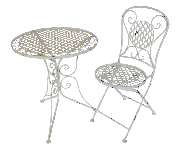 Tisch und Stühle aus Metall für den Garten - Gartenmöbel von Nene Home